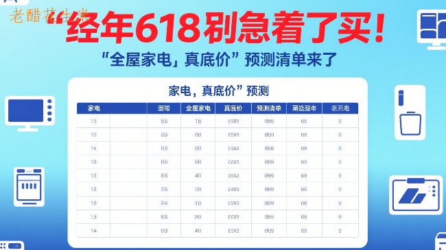 今年618别急着买！全屋家电“真底价”预测清单来了