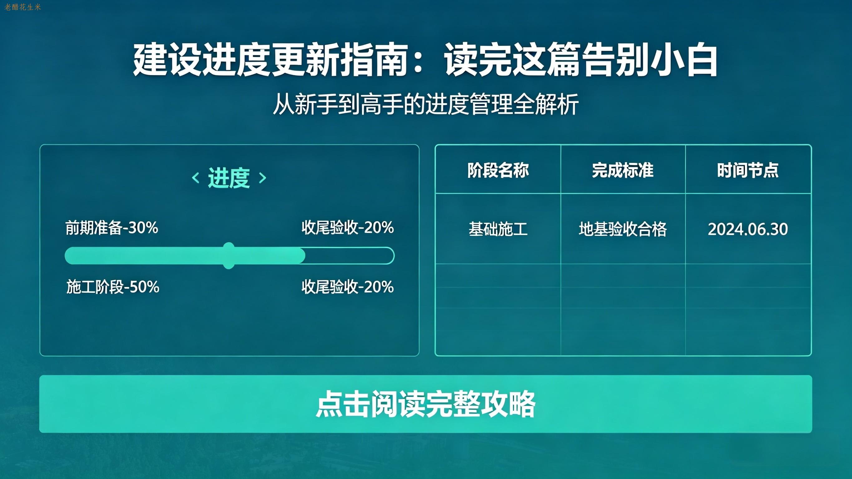 建设进度怎么更新？读完这篇告别小白